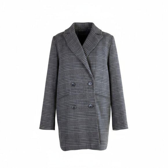 Treasure & Bond Gray Oversized Double-Breasted Blazer – Size S - Picture 6 of 6